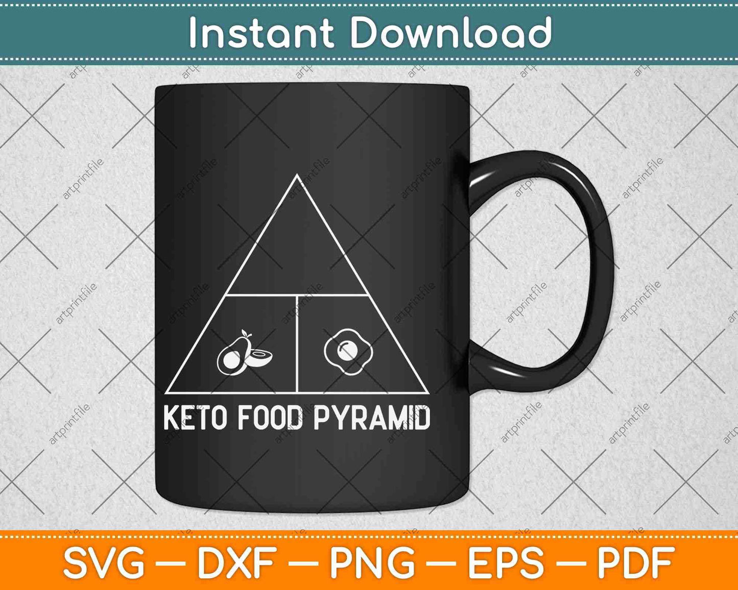 Keto Food Pyramid Keto Diet Svg Design Cricut Printable Cutting Files