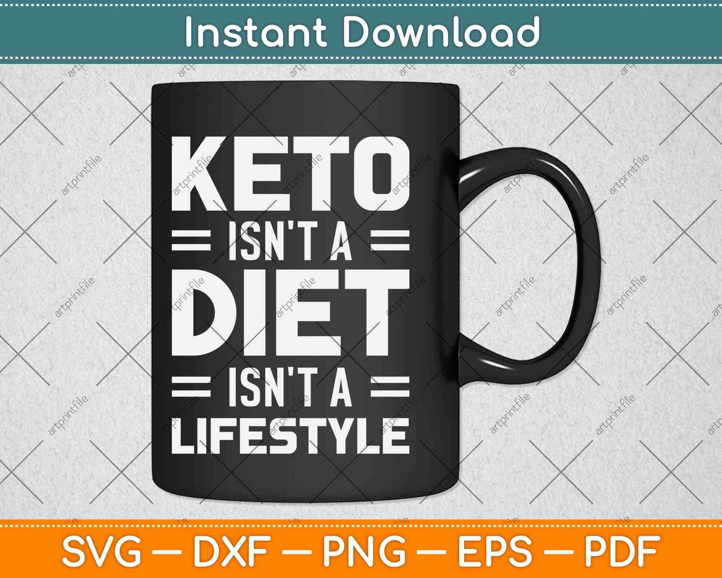 Keto Isn't A Diet It's A Lifestyle Keto Diet Svg Design Cricut Printable Cutting Files
