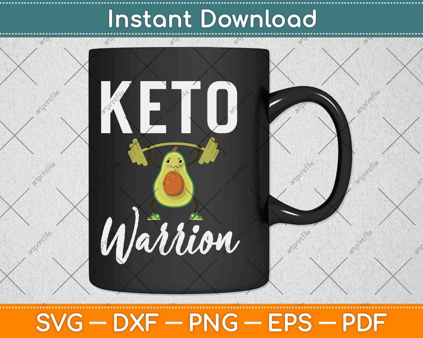 Keto Warrior Ketosis Sport Athlete Svg Design Cricut Printable Cutting Files