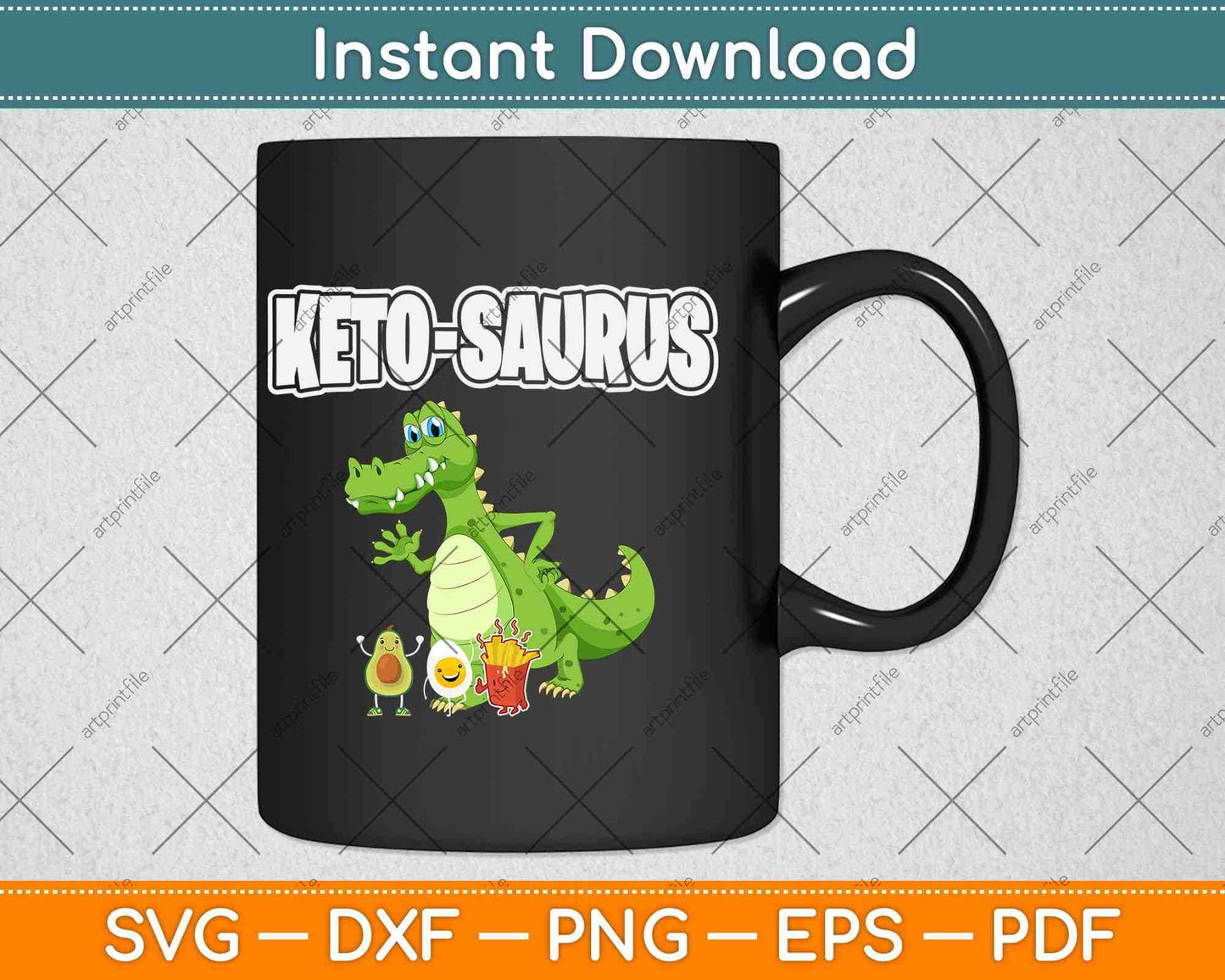 Ketosis Ketogenic Keto-Saurus Funny Keto Diet Svg Design