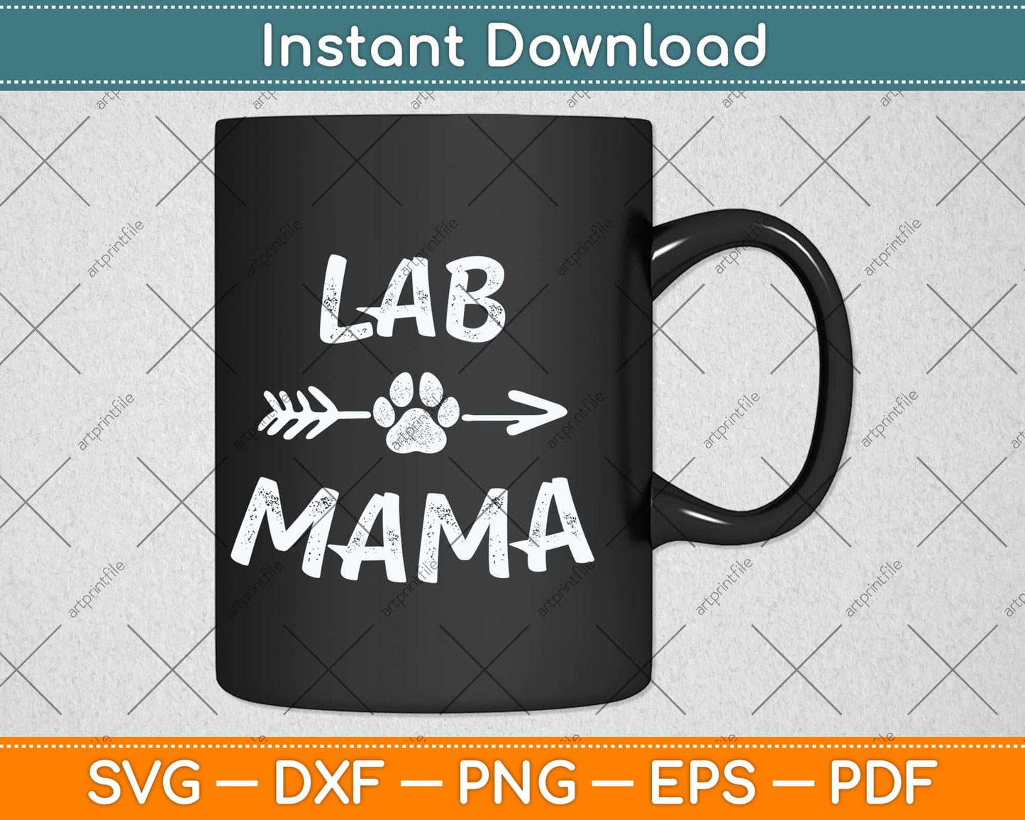 Lab Mama Mothers Day Svg Png Dxf Digital Cutting File