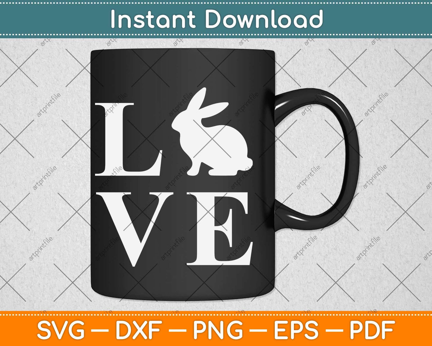 Love Easter Svg Png Dxf Digital Cutting File