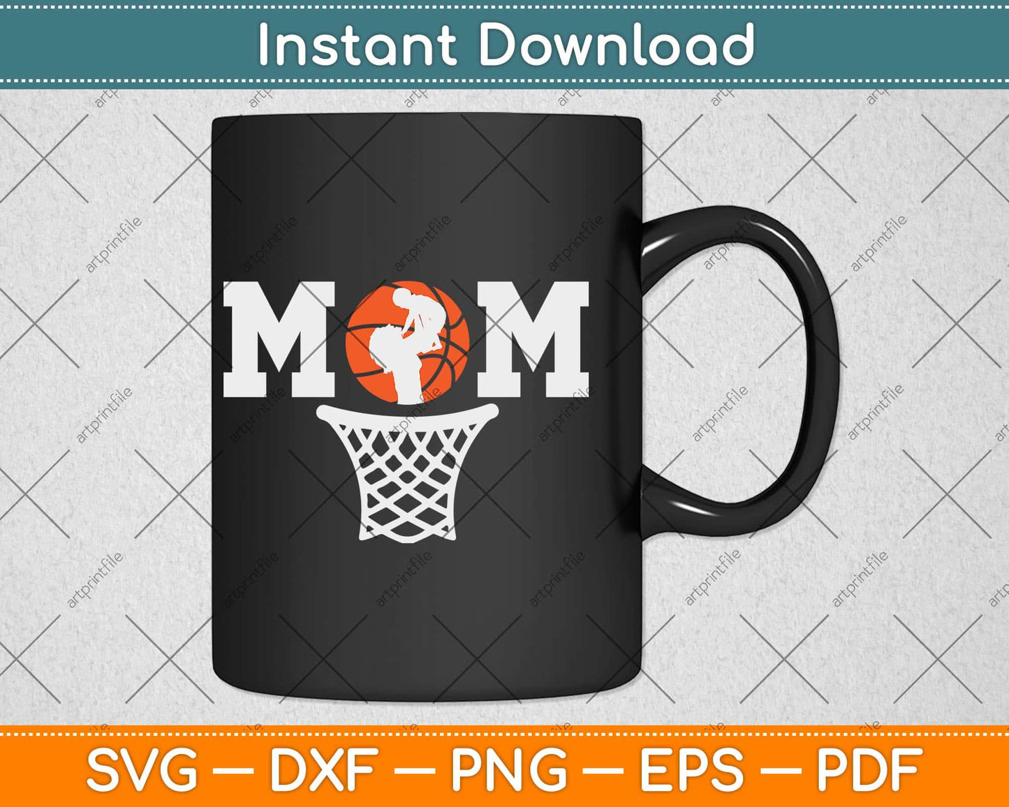 Mom Basketball Mothers Day Svg Design Cricut Printable Cutting File