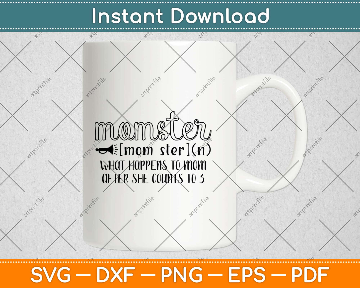 Momster What Happens To Mom After She Counts Svg Design Cricut Cutting Files