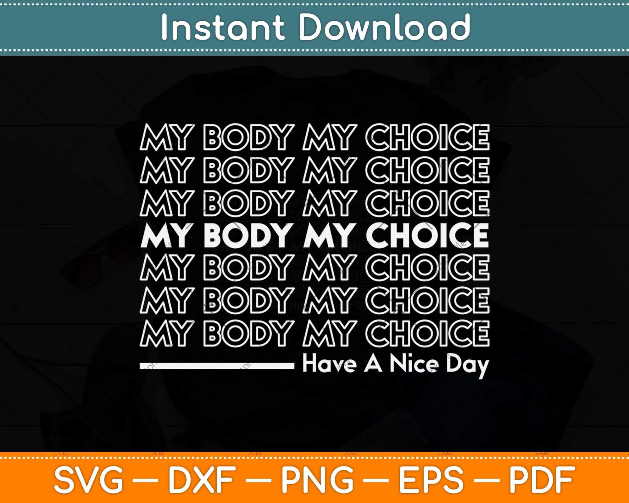 Yoonek My Body My Choice Pro Choice Decal – Vinyl Sticker For Car, Laptop, Tumbler & More