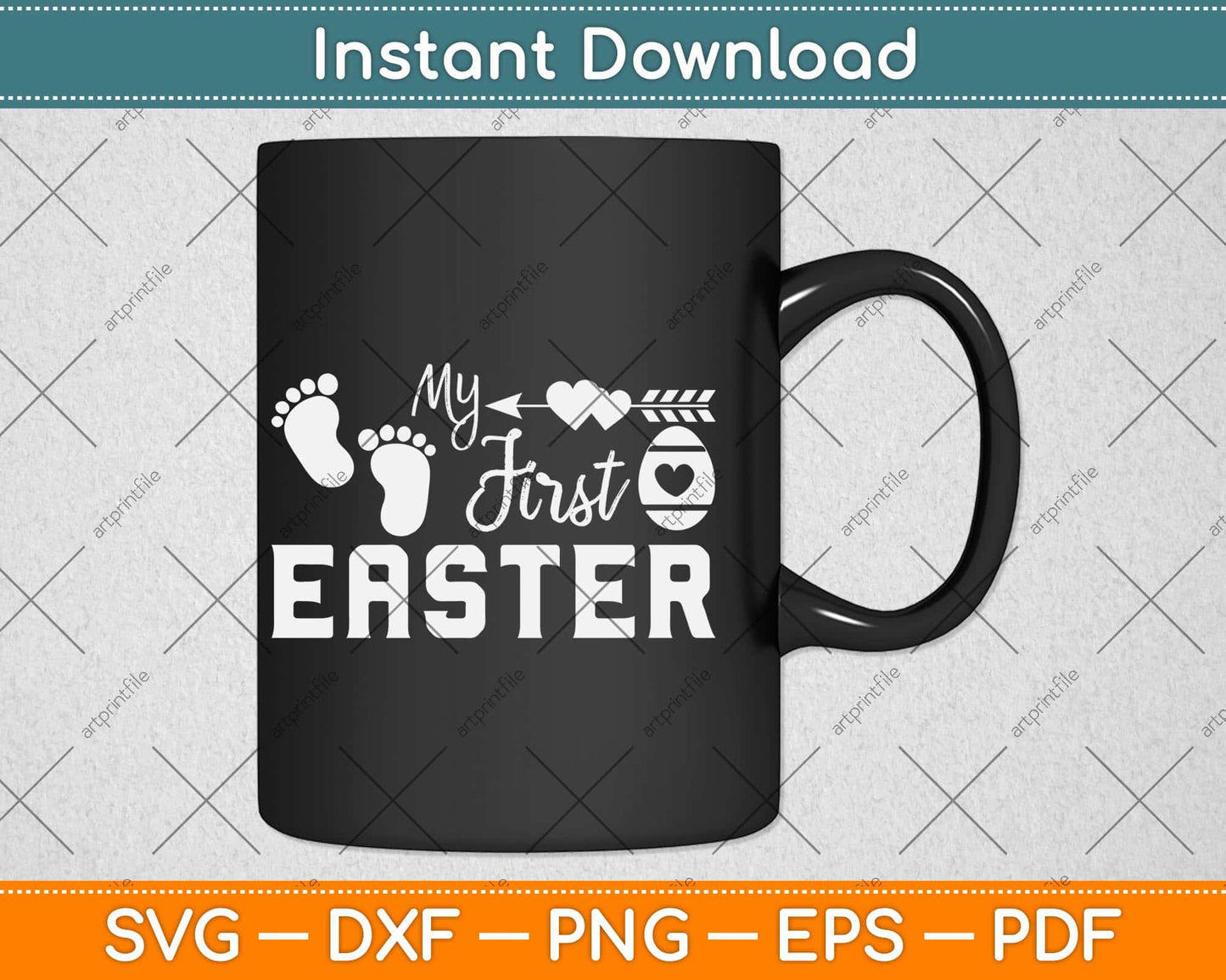 My First Easter Svg Design Cricut Printable Cutting File