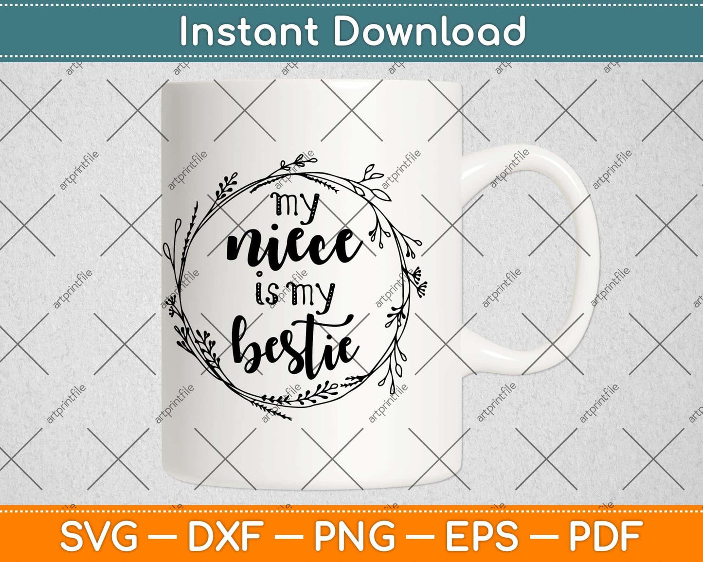 My Niece is My Bestie Svg Png Dxf Digital Cutting File