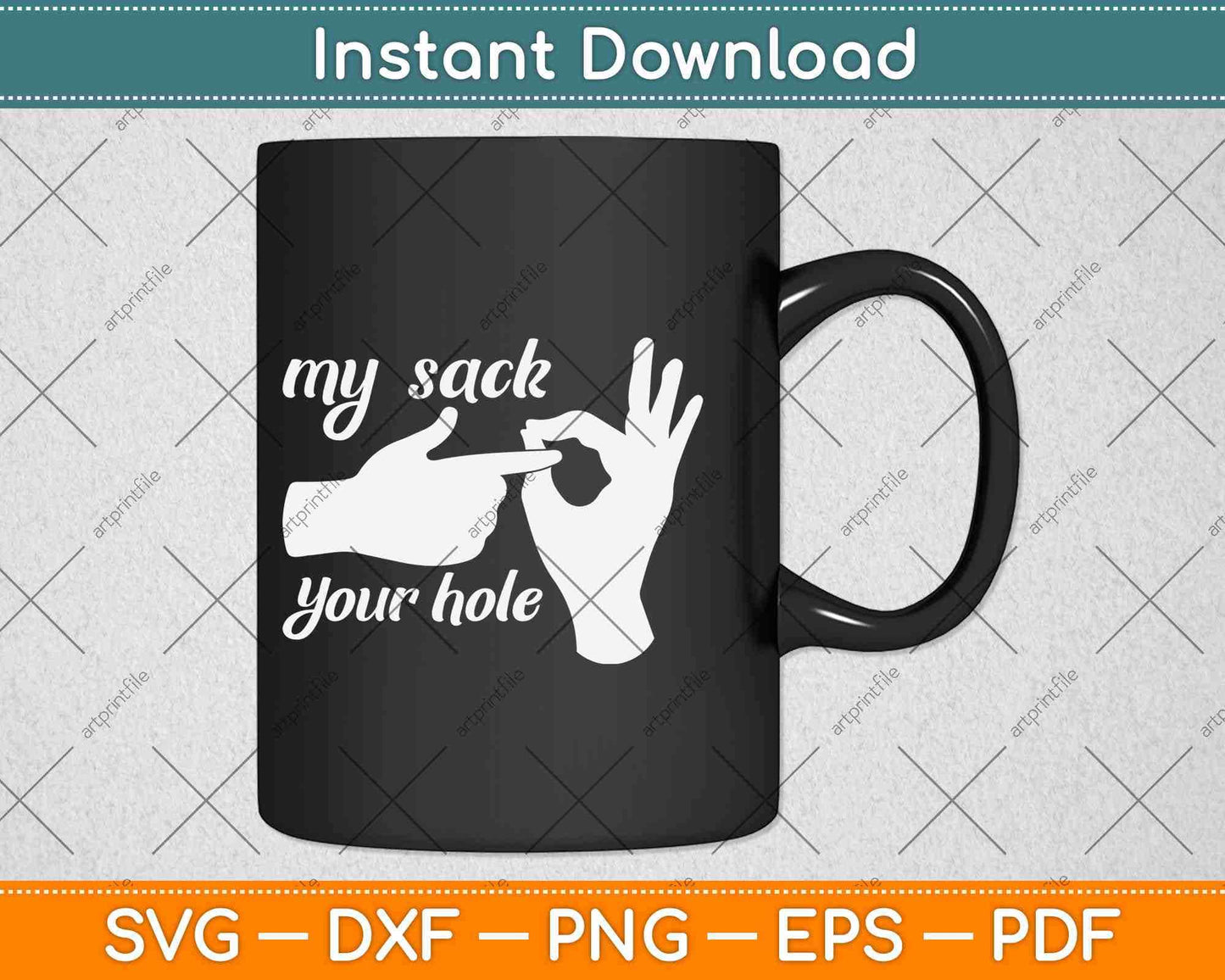 My Sack Your Hole Cornhole Svg Design Cricut Printable Cutting Files
