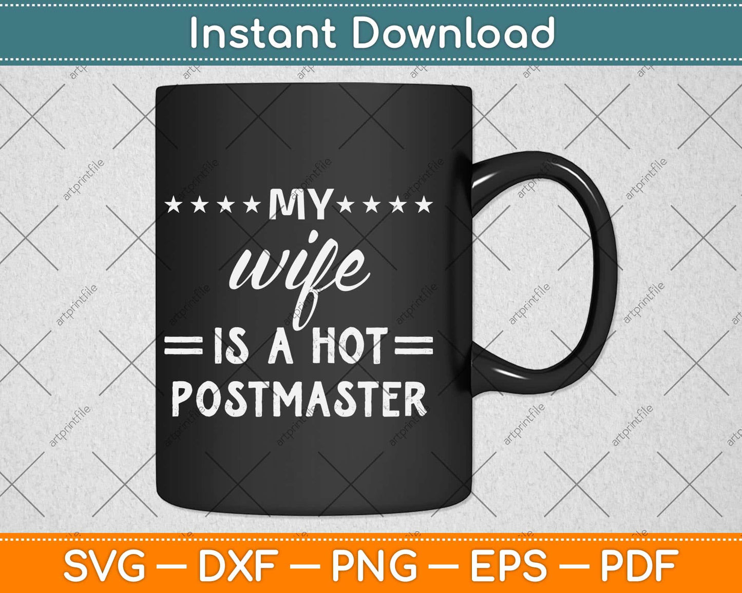 My Wife Is A Hot Postmaster Svg Design Cricut Printable Cutting Files
