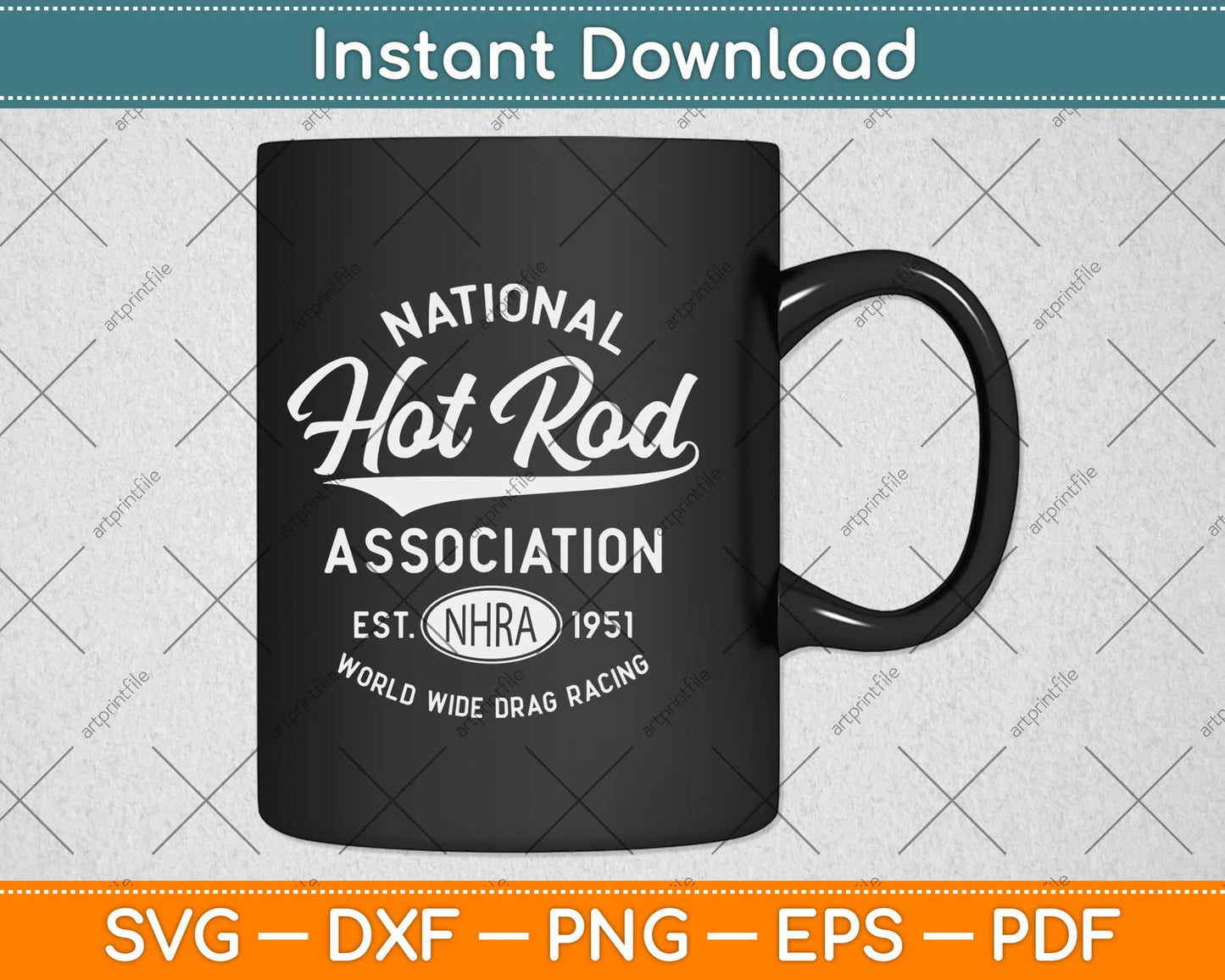 National Hot Rod Association Worldwide Drag Racing Svg Design