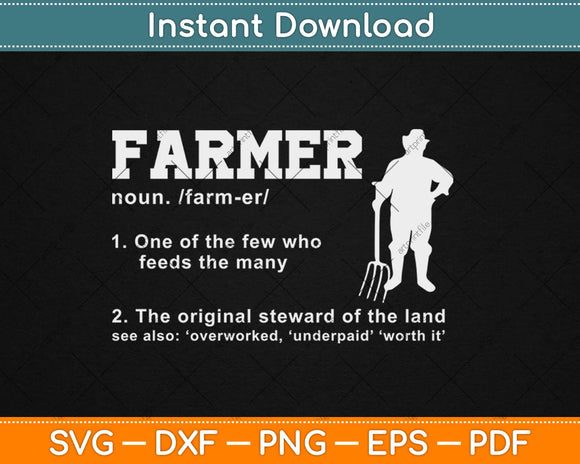 One Of The Few Who Feeds The Many Farmer Funny Svg Png Dxf Cutting File