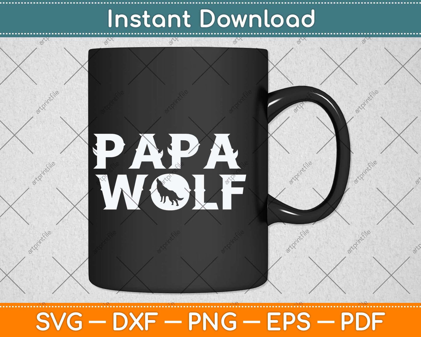 Papa Wolf Dog Svg Png Dxf File