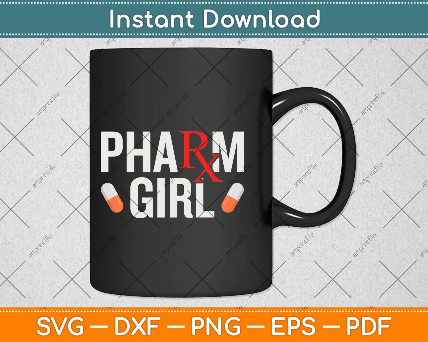Pharm Girl Pharmacist Gifts For Women Pharmacy Student Svg Png Dxf Cutting File