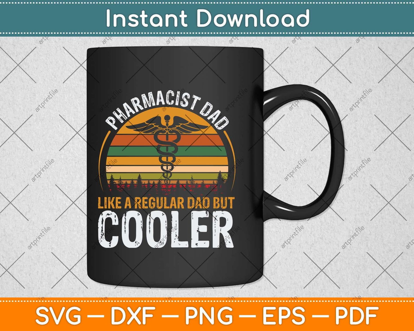 Pharmacist Dad Like A Regular Dad But Cooler Svg Png Dxf Digital Cutting File