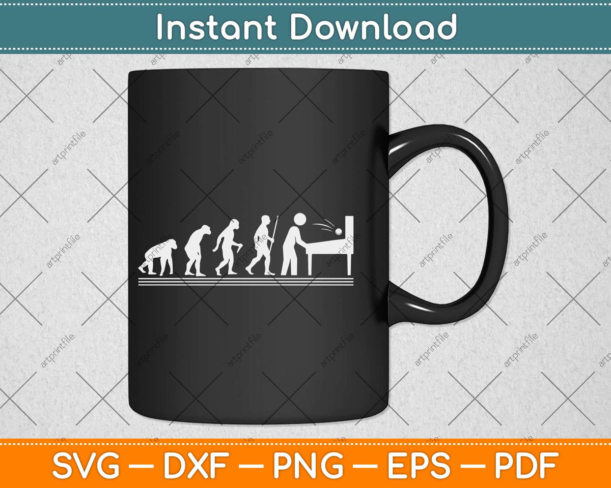 Pinball Evolution Svg Png Dxf Digital Cutting File
