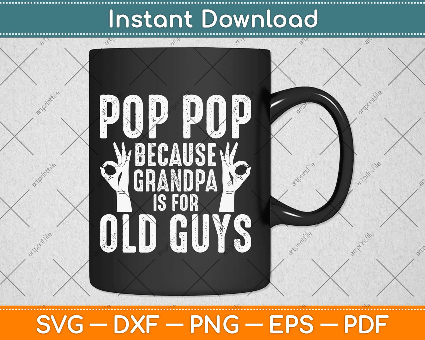 Pops Because Grandpa Is For Old Guys Fathers Day Svg Design