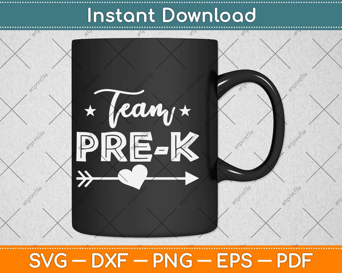 Pre K Squad Back To School Svg Png Dxf Digital Cutting File