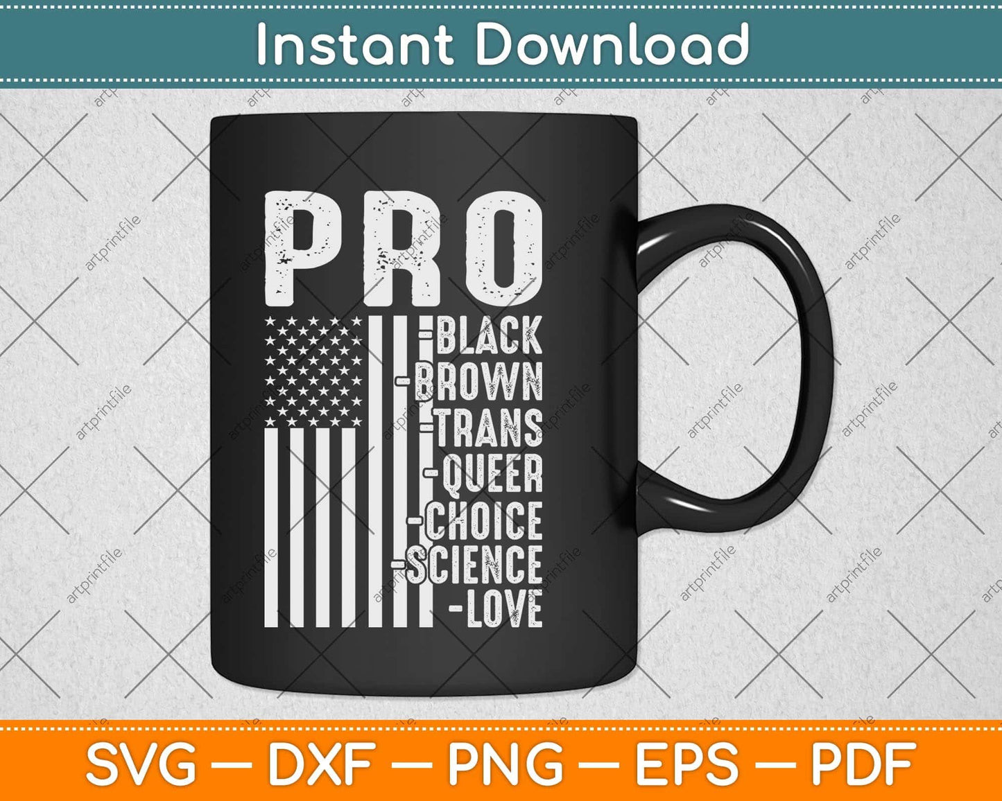 Pro-Black Pro-choice Pro-Love Pro-queer - Resist Hate Svg Png Dxf Cutting File