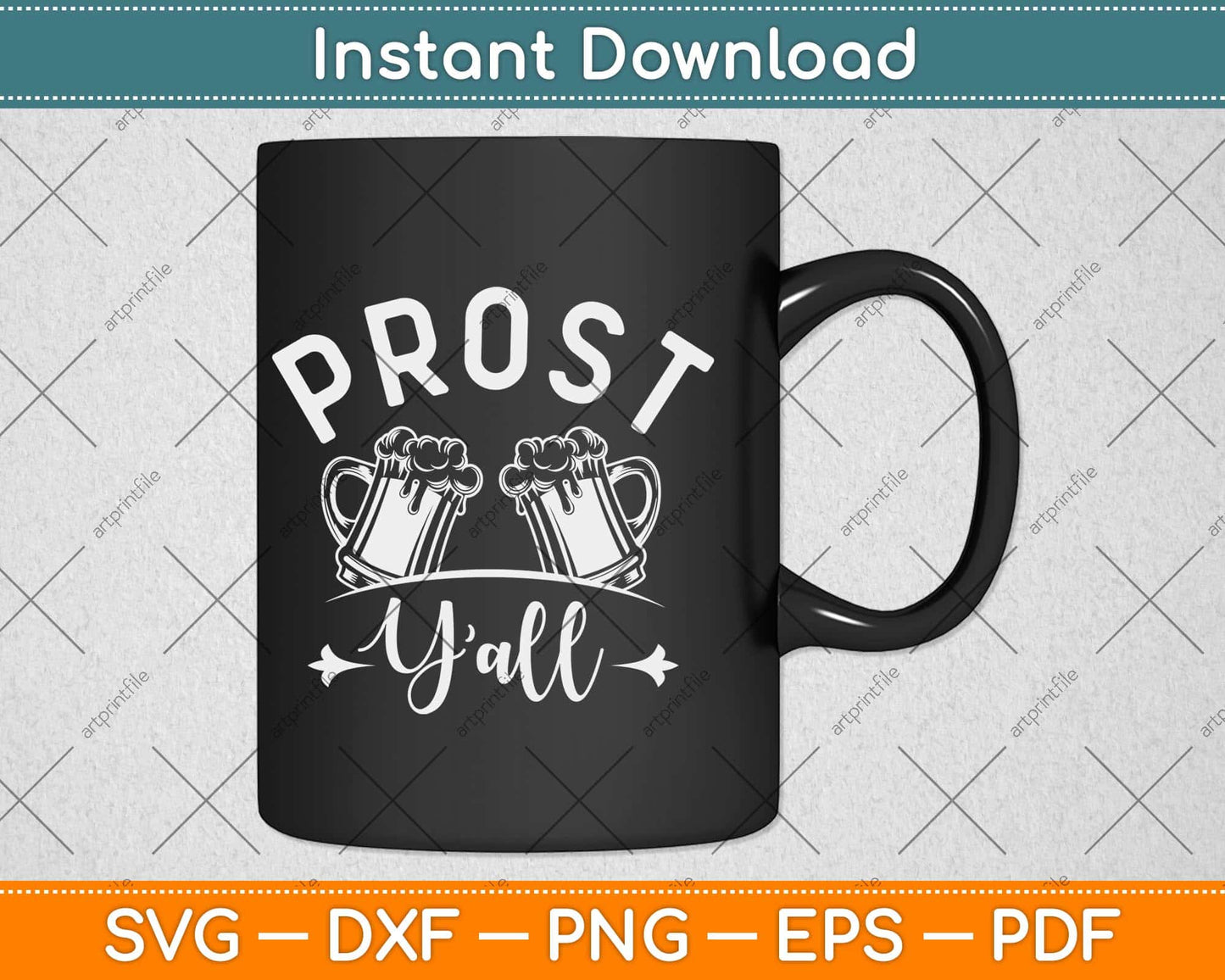 Prost Y'all Oktoberfest Gifts Beer Drinking Oktoberfest Svg Design