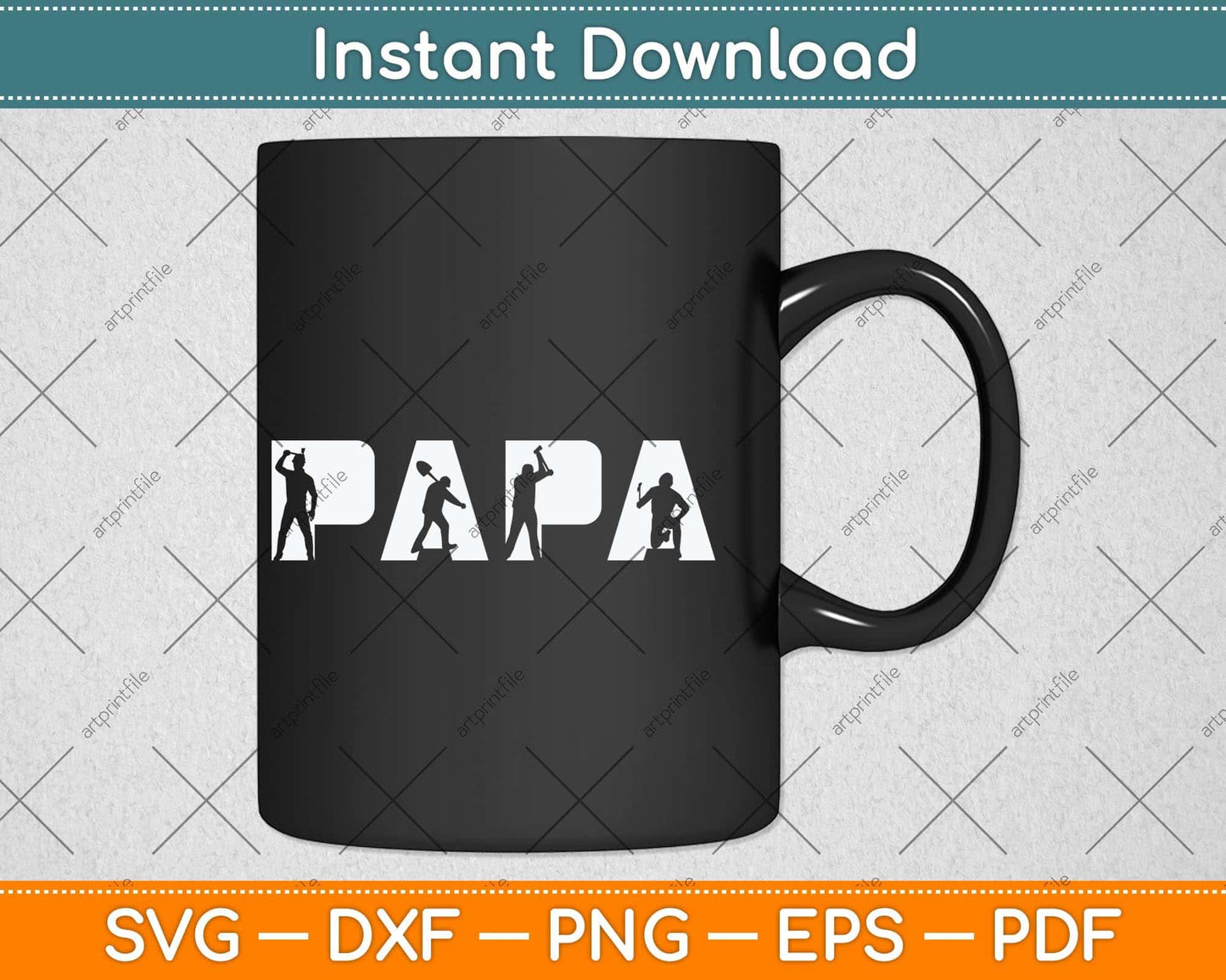 Proud Construction Worker Dad Funny Papa Fathers Day Svg Cutting File