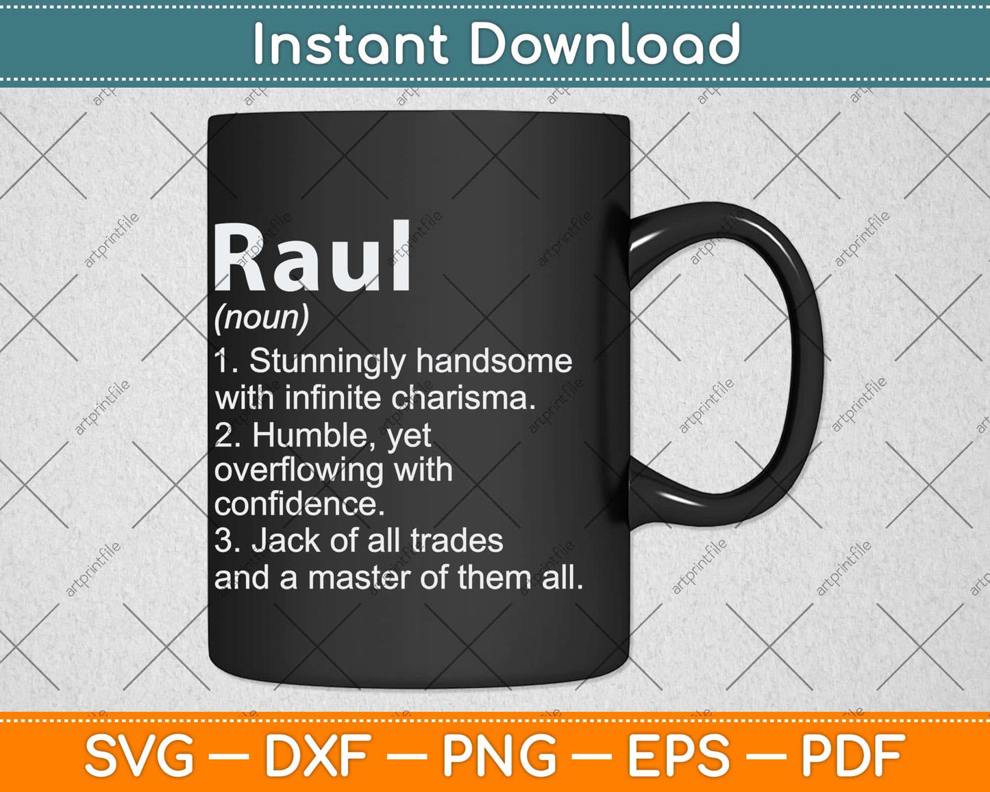 Raul Definition Personalized Name Funny Birthday Svg Png Dxf Digital Cutting File
