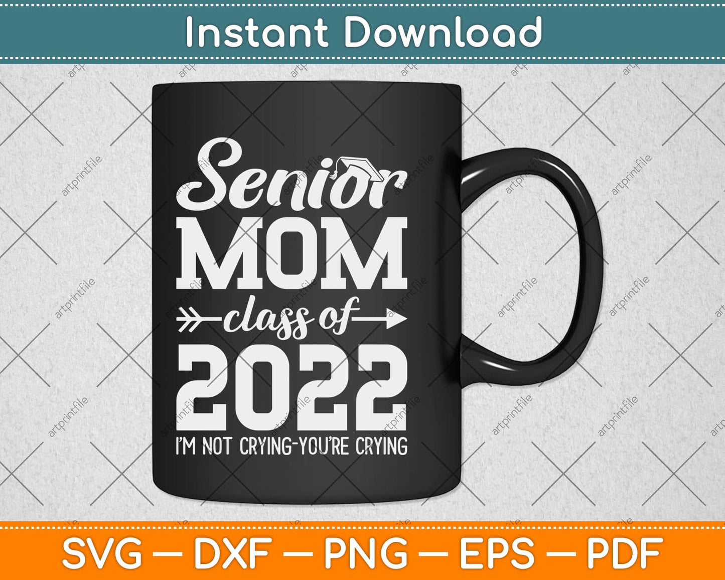Senior Mom Of A Class Of 2022 Heart School Graduation Svg Png Dxf File
