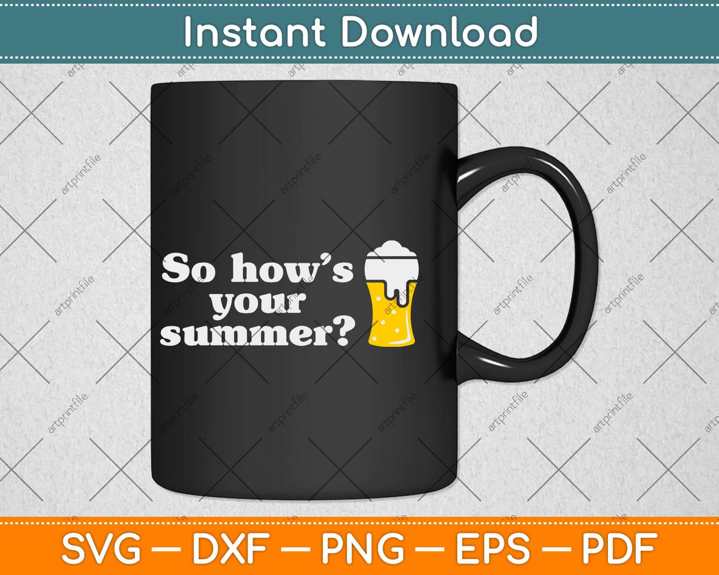 So How's Your Summer Svg Png Dxf Digital Cutting File