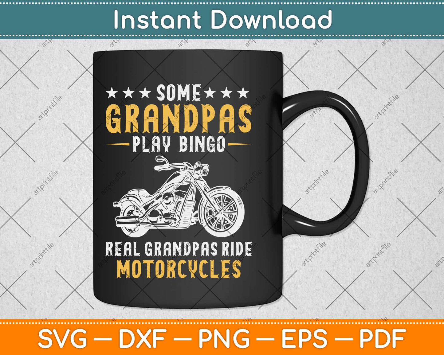 Some Grandpas Play Bingo Real Grandpas Ride Motorcycles Svg Png Dxf File