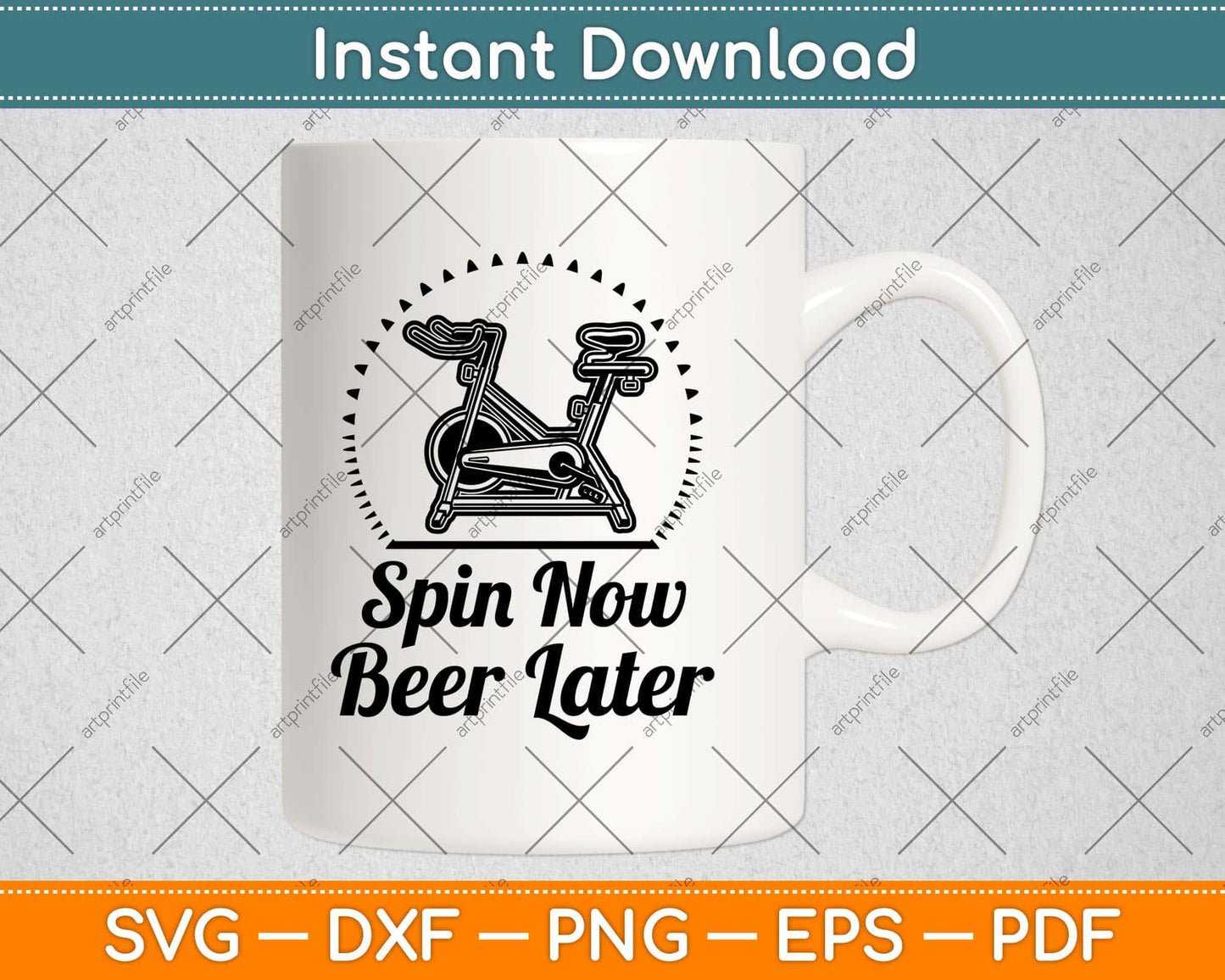 Spin Now Beer Later Cycling Svg Design Cricut Printable Cutting Files