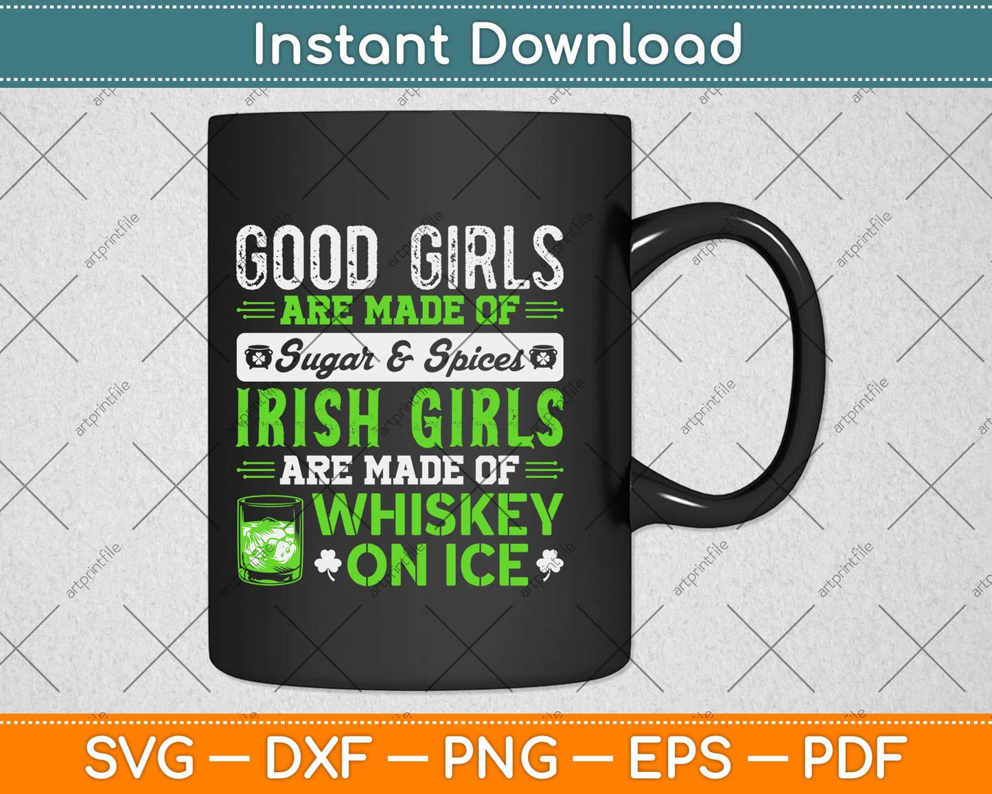 St Patrick's Day Gifts Good Girls Irish Svg Design Cricut Printable Cutting Files