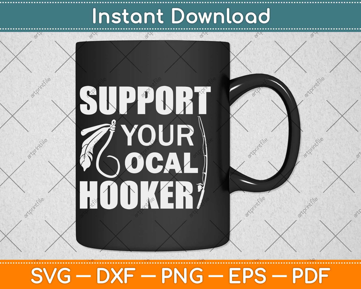 Support Your Local Hooker Svg Design Cricut Printable Cutting Files
