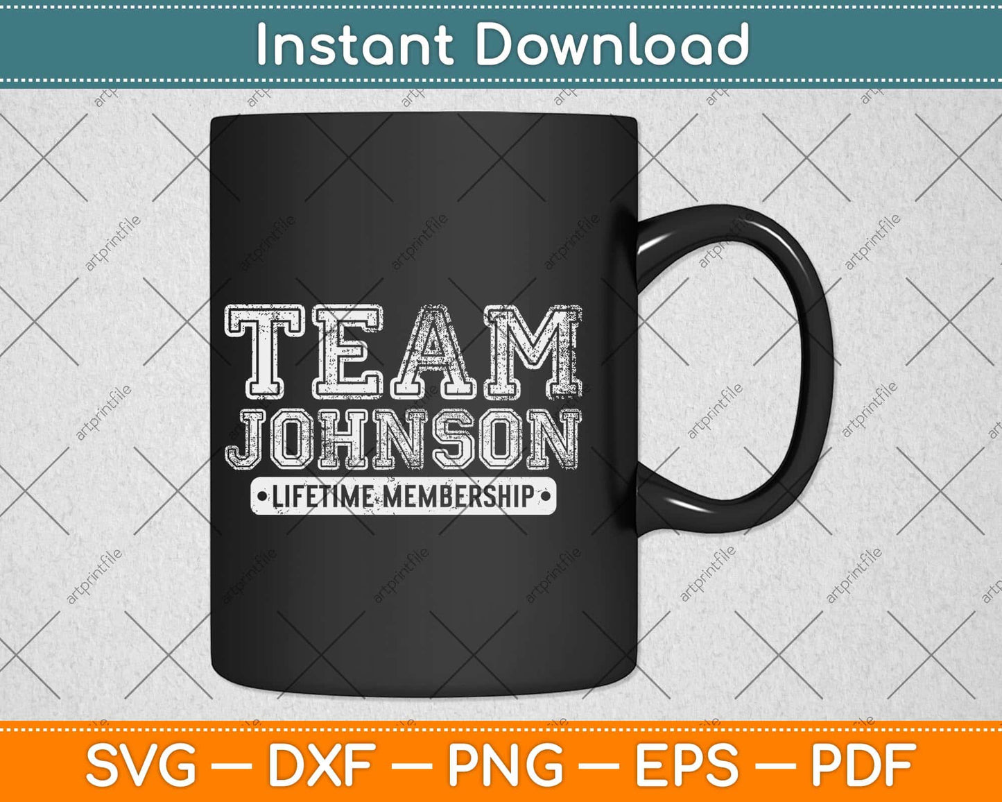 Team Johnson Family Surname Reunion Svg Design Cricut Printable Cutting File