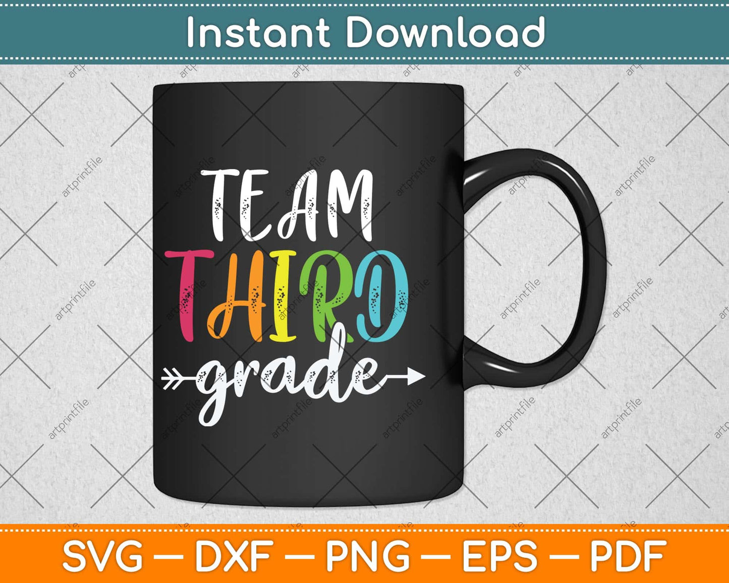 Team Third Grade Svg Png Dxf Digital Cutting File