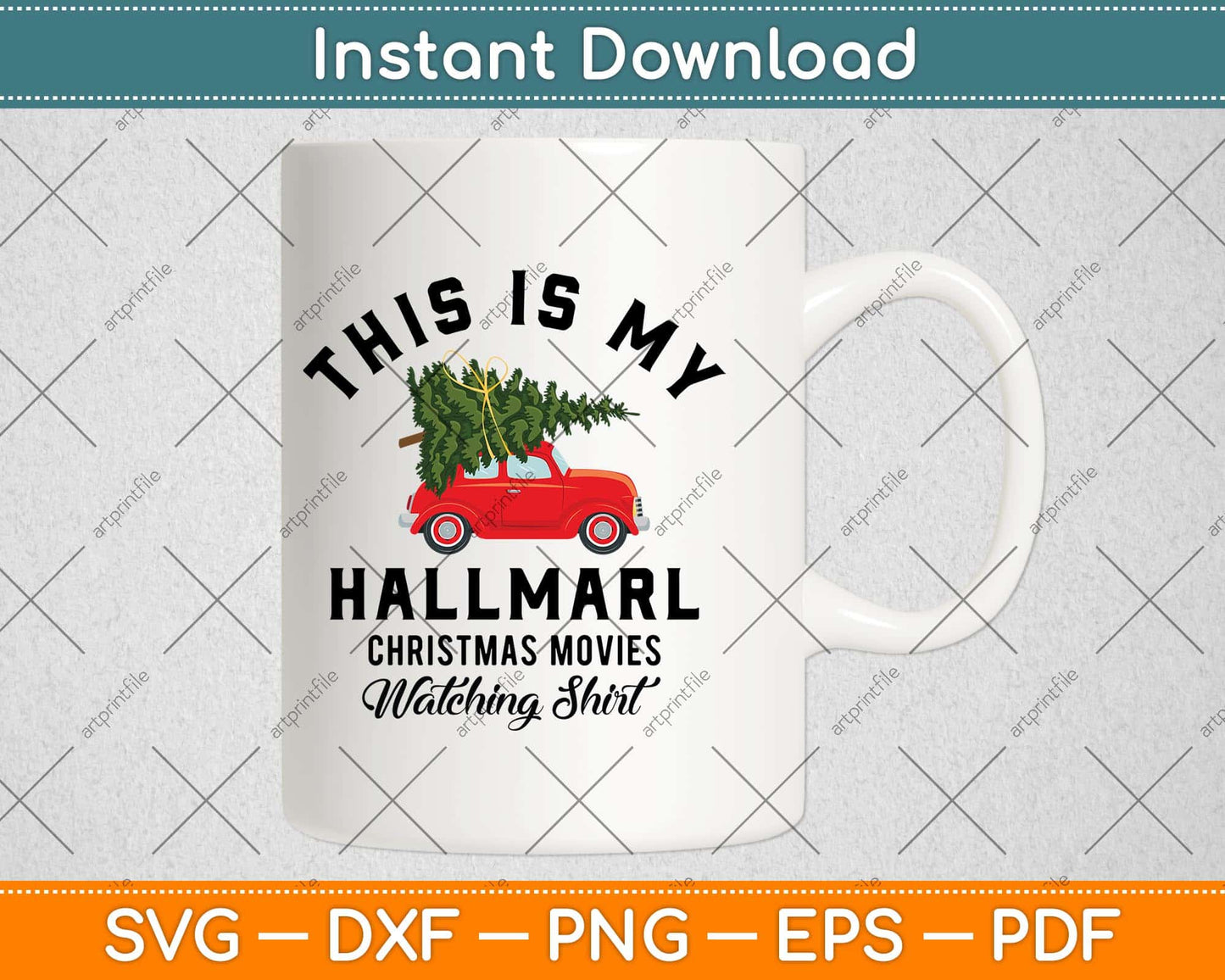 This is My Hallmark Christmas Movies Svg Png Dxf Digital Cutting File