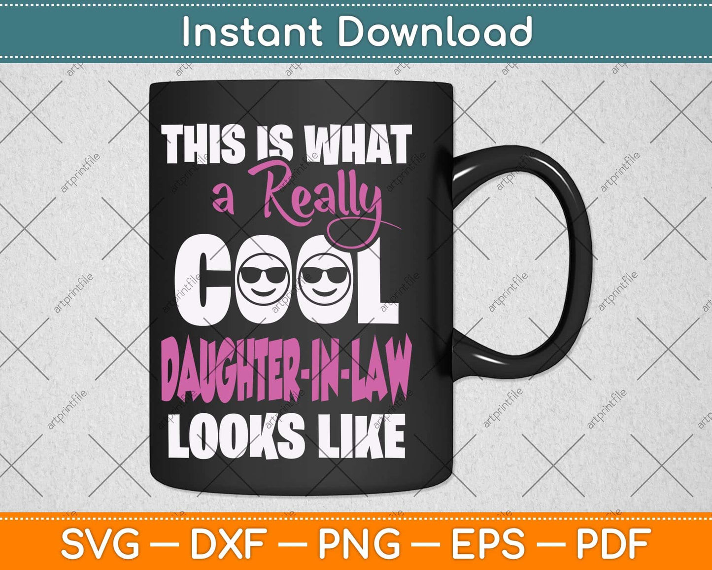 This Is What A Really Cool Daughter In-Law Looks Like Svg Png Dxf Digital Cutting File
