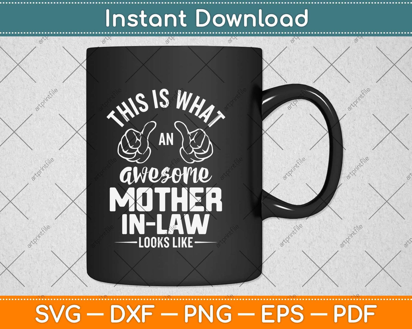This Is What An Awesome Mother-in-law Looks Like Svg Png Dxf Digital Cutting File