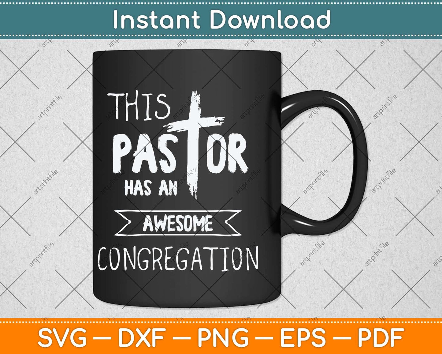 This Pastor Has An Awesome Congregation Svg Png Dxf Digital Cutting File