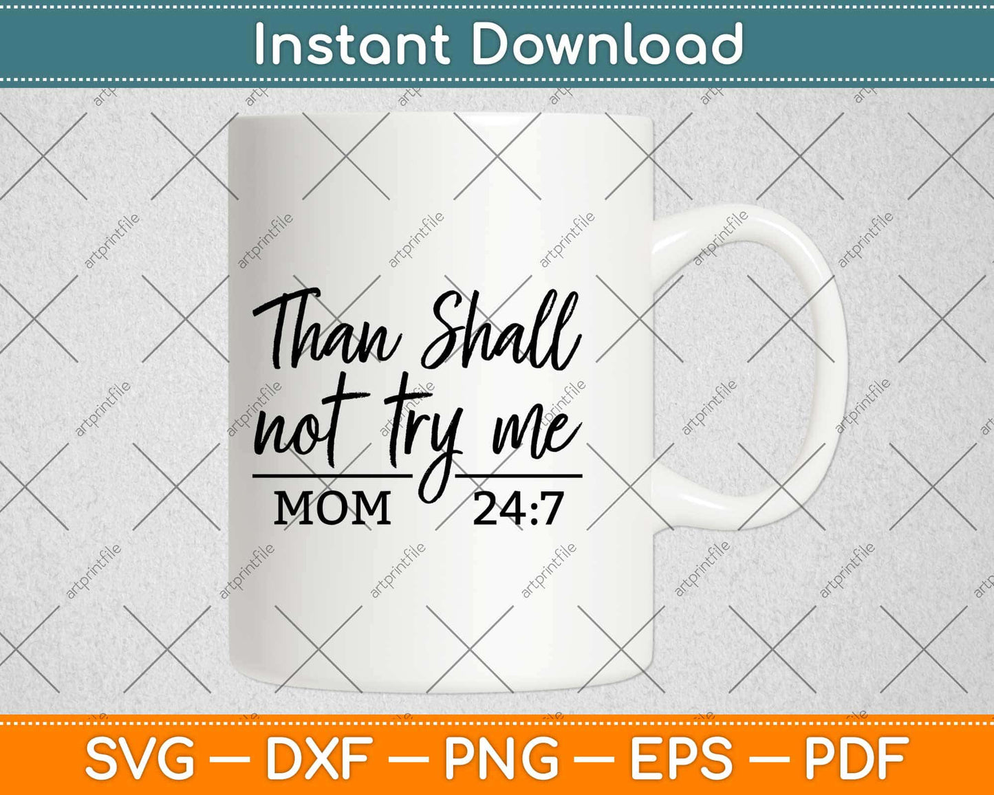 Thou Shall Not Try Me Svg Design Cricut Printable Cutting Files