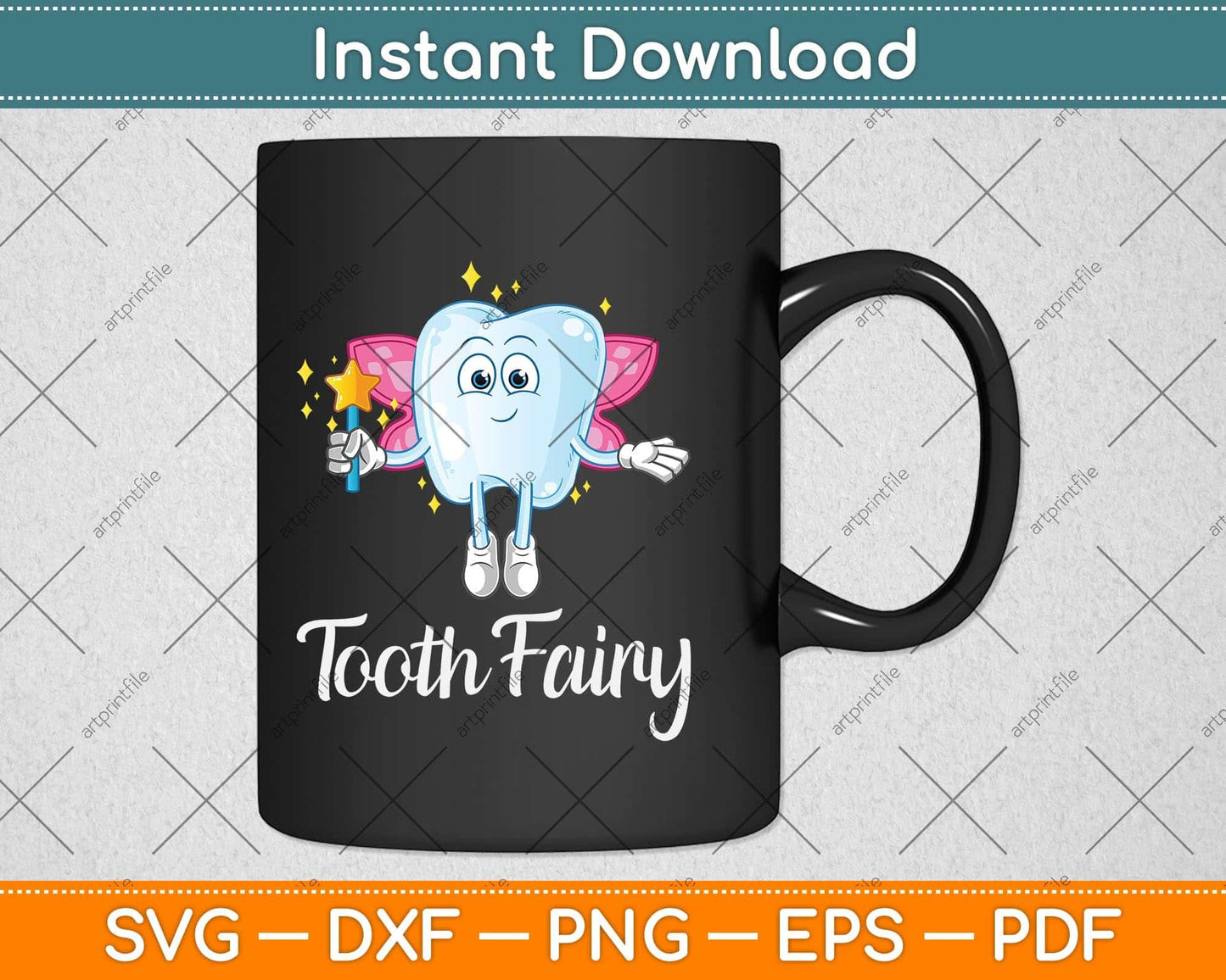 Tooth Fairy Funny Halloween Svg Png Dxf Digital Cutting File
