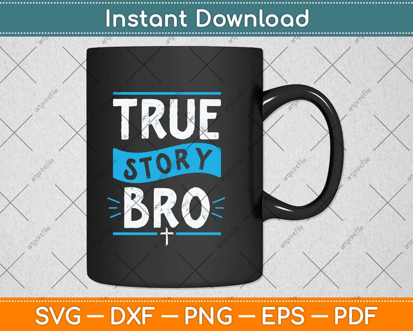 True Story Bro Bible Verse Cross Christian Easter Sunday Svg Png Dxf Cutting File