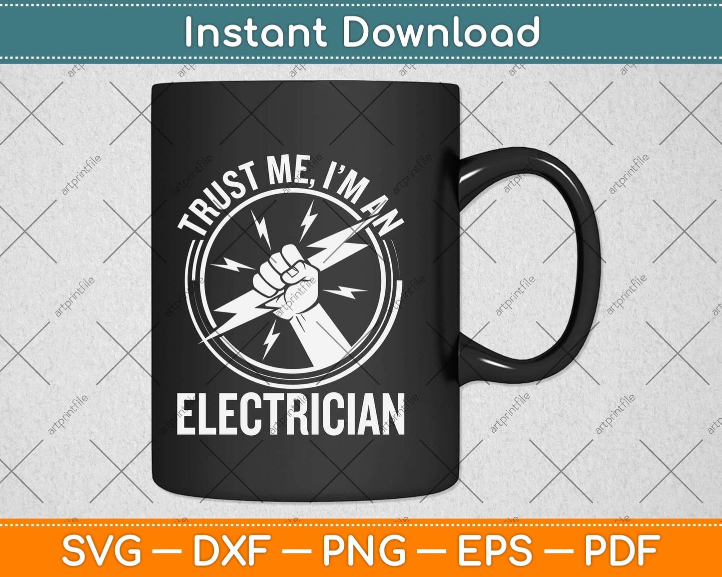 Trust Me I'm A Electrician Funny Electricians Svg Png Dxf Digital Cutting File