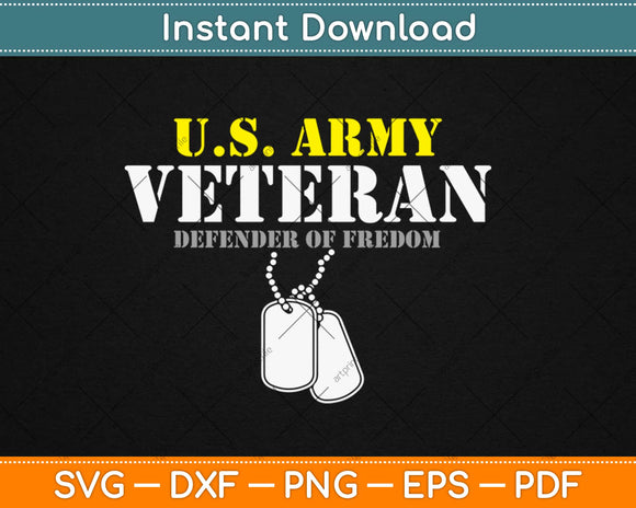U.S. Army Proud Army Veteran Vet Svg Design Cricut Printable Cutting Files