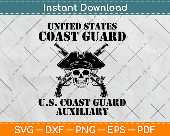 US Coast Guard Auxiliary Seal Army Military Svg Design 