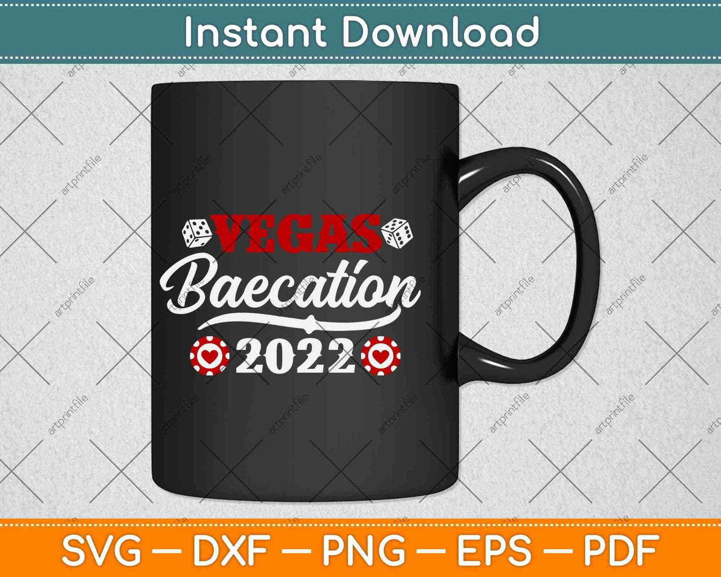 Vegas Baecation 2022 Couples Vacation Dice Svg Png Dxf Digital Cutting File