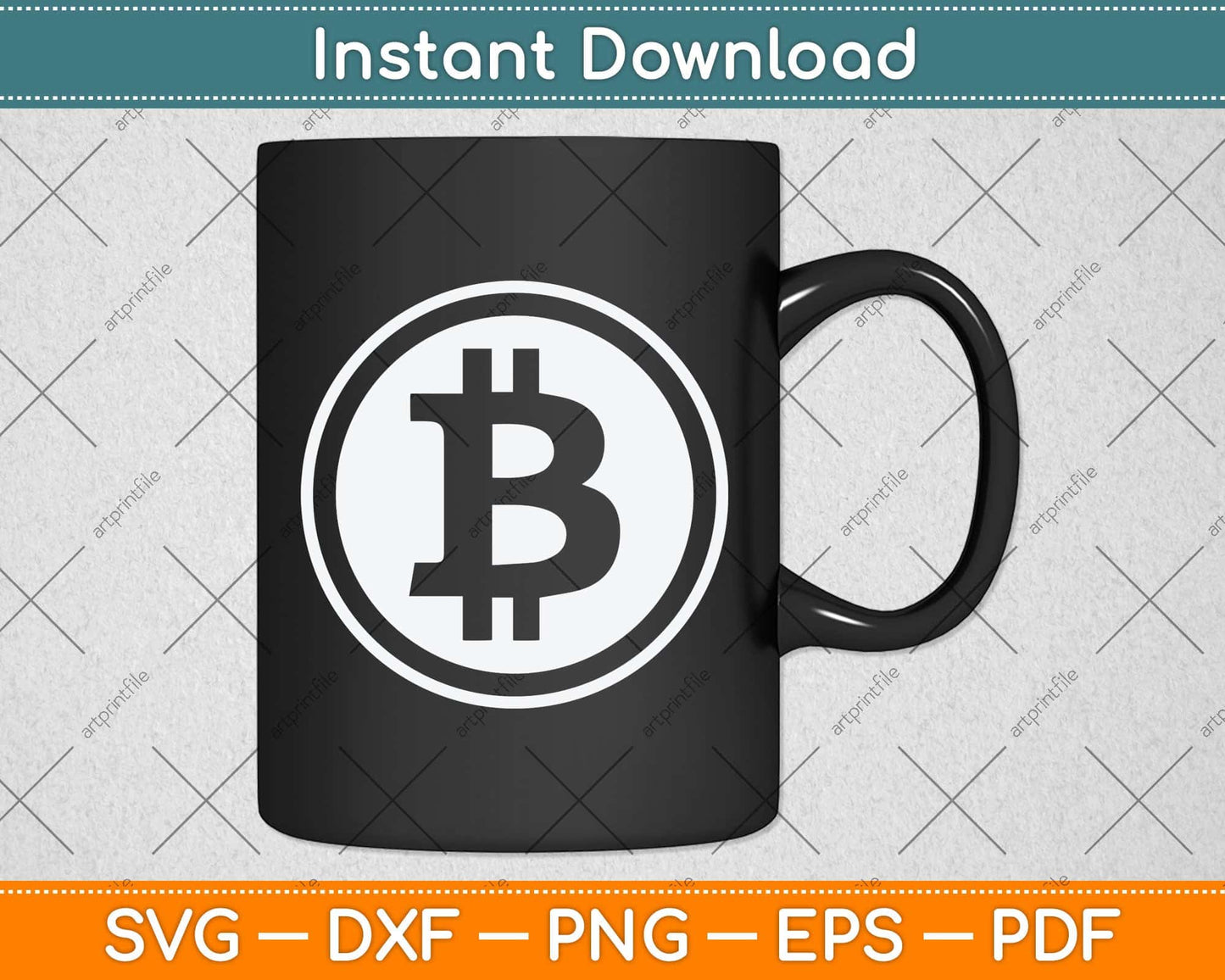 Vintage Bitcoin Gift For Crypto Currency Svg Png Dxf Digital Cutting File