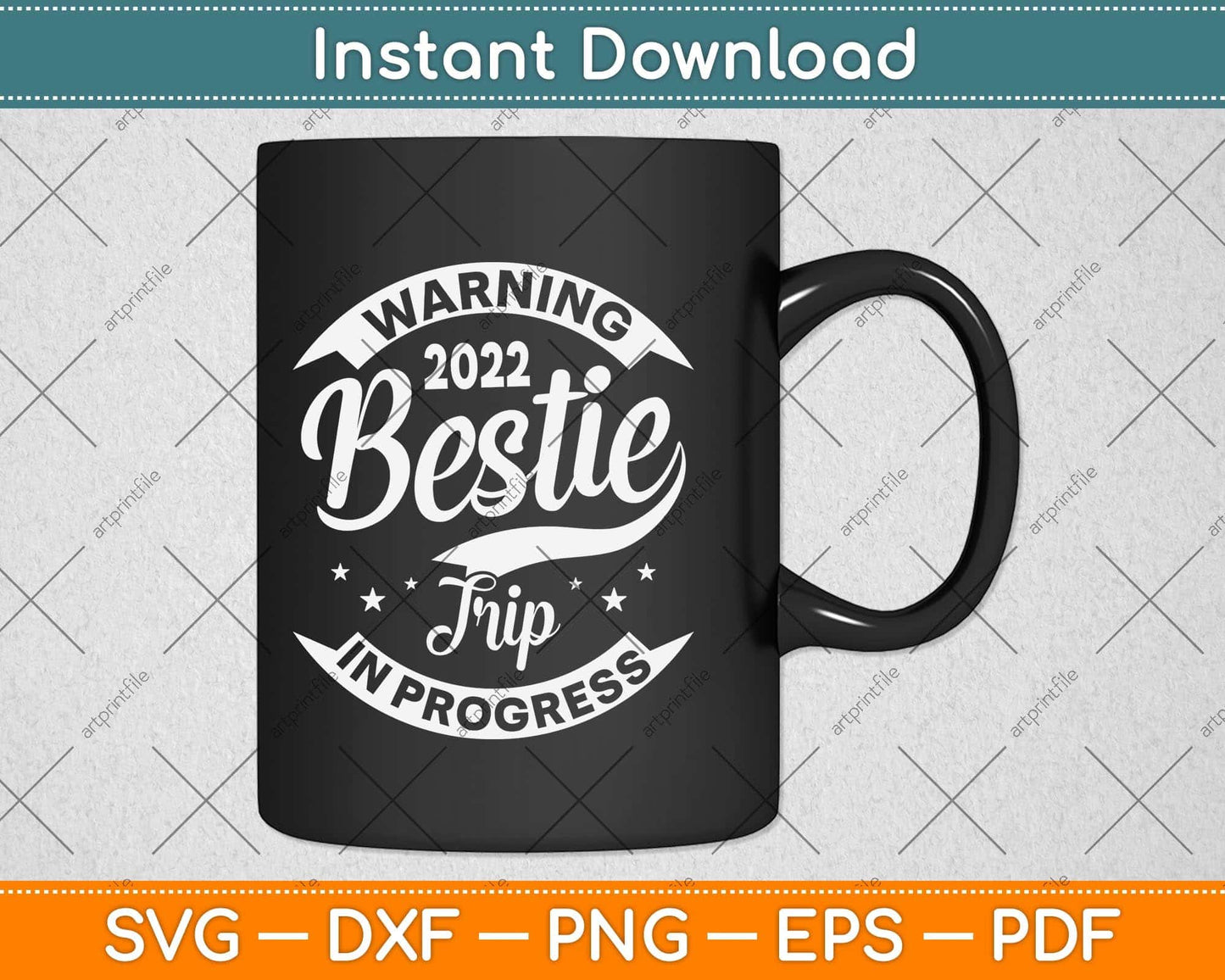 Warning Bestie Reunion Trip 2022 In Progress Funny Svg Png Dxf Digital Cutting File