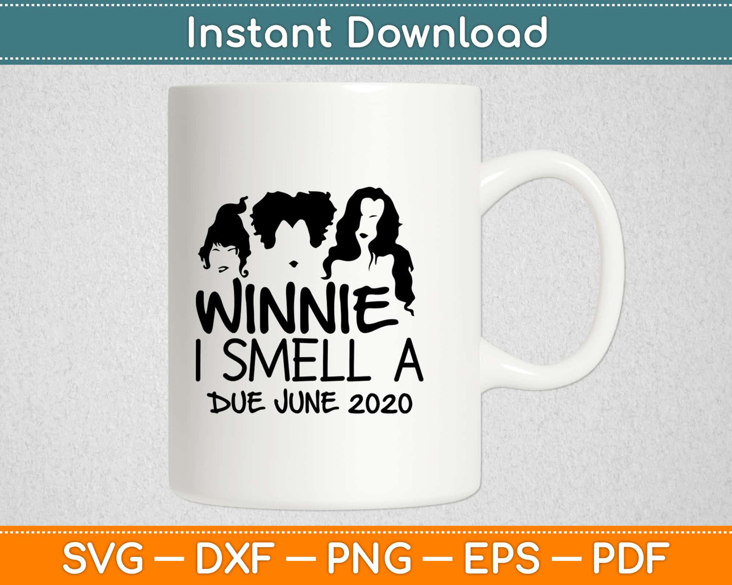 Winnie I Smell A Child Sanderson Sister Hocus Pocus Halloween Svg Design Cricut Files