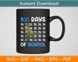 100 Days Of School Funny Back To School Dinosaur Svg Digital Cutting File