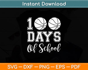 100 Days Of School Volleyball Svg Digital Cutting File