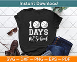 100 Days Of School Volleyball Svg Digital Cutting File